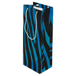Zebra Black och Blue Print
