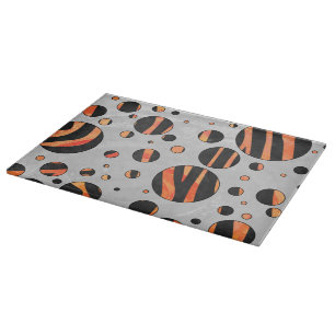 Zebra Black och Orange Polka dots