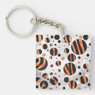 Zebra Black och Orange Polka dots