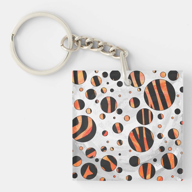 Zebra Black och Orange Polka dots (Framsidan)