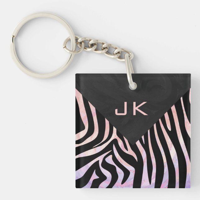 Zebra Black och Rosa Monogram (Framsidan)