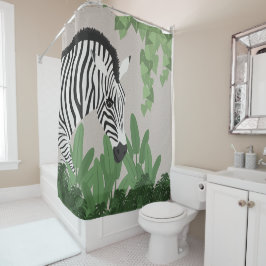 Zebra bland blad