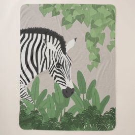 Zebra bland blad