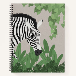 Zebra bland blad