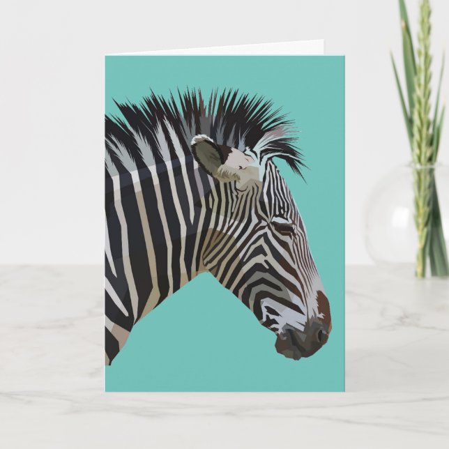 ZEBRA BLANK-KORT KORT (Framsida)