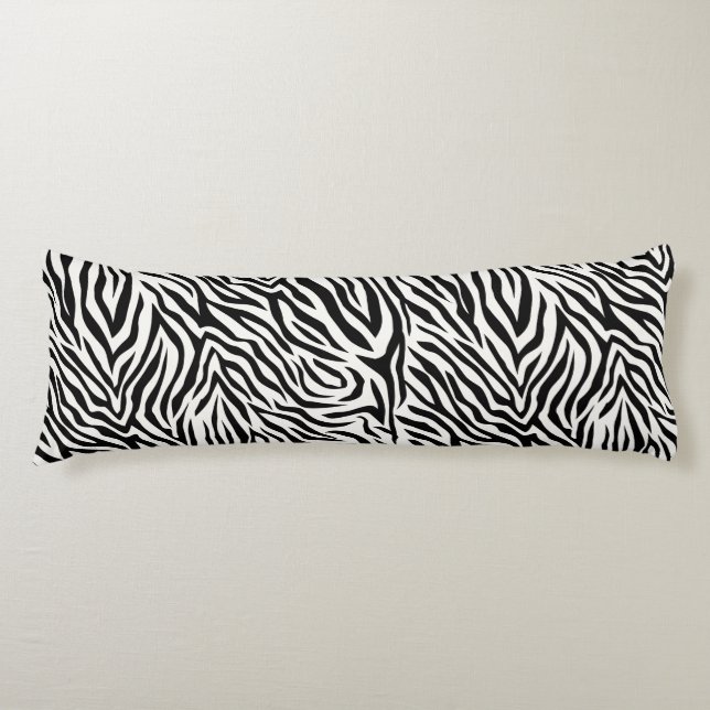 Zebra Body Pillow 20 x 54 tum Kroppskudde (Framsidan)