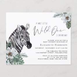 Zebra Boho Watercolor Baby Shower