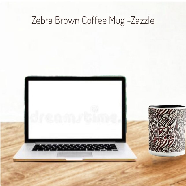 Zebra Brown Mugg (Skapare uppladdad)