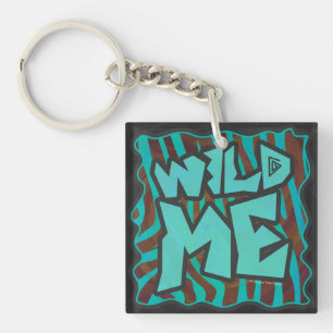 Zebra Brown och Teal Vild Me Design Design