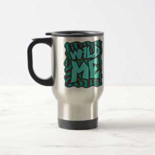Zebra Brown och Teal Vild Me Design Design Resemugg