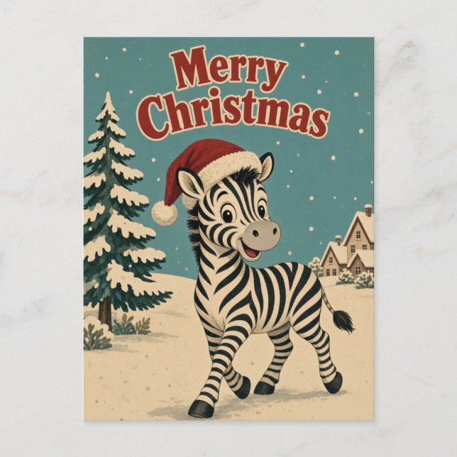 Zebra By Landsbygdskant Jul Vykort (Framsida)