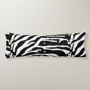 Zebra Camouflage Black and White Artistic Mönster Kroppskudde