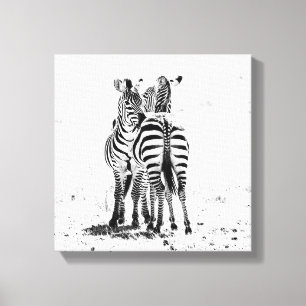 Zebra Canvastryck