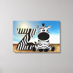 Zebra Canvastryck