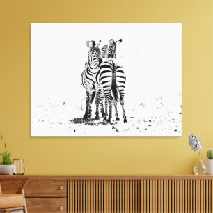Zebra Canvastryck