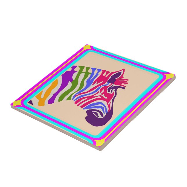 Zebra Ceramic Tile Kakelplatta (Sidan)