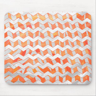 Zebra Chevron Orange and White Musmatta