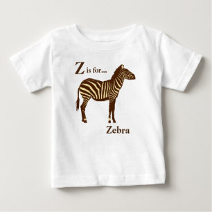 Zebra - Chokladbrun och kamelfärgad T-shirt