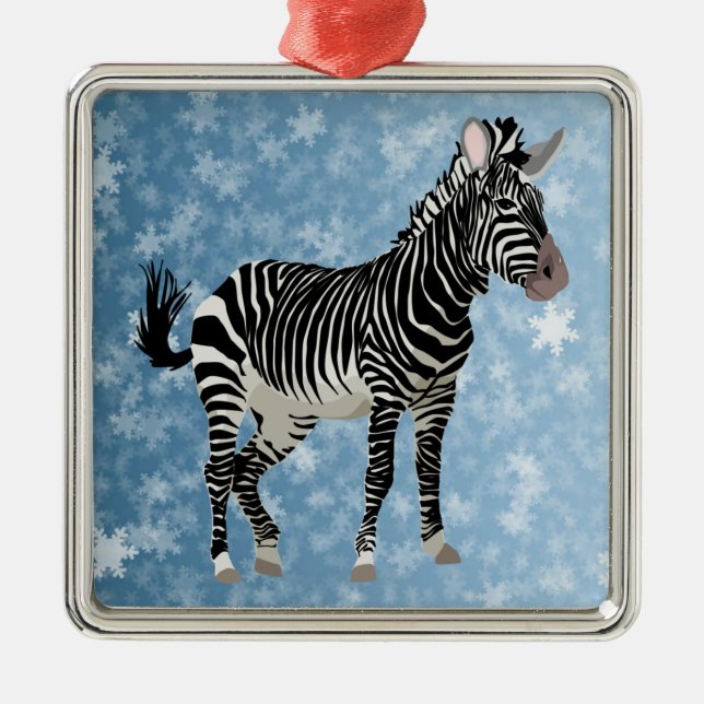 zebra christmas julgransprydnad metall (Framsidan)