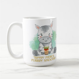 zebra-citattecken tecknad druckit te kaffemugg