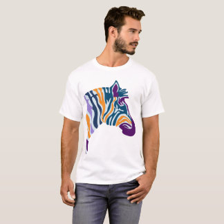 Zebra Colorful Pop Art T Shirt