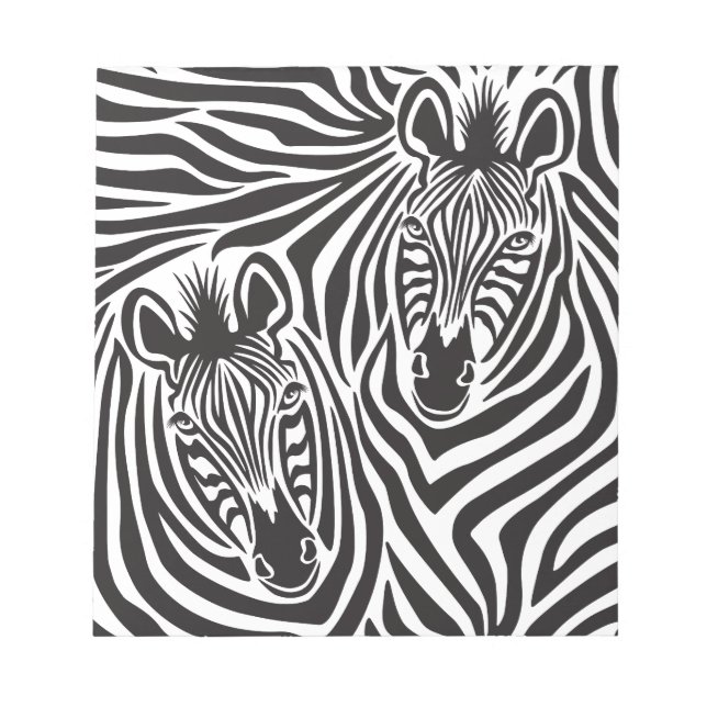 Zebra Couple Anteckningsblock (Framsida)