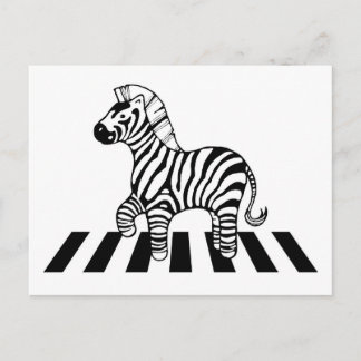 Zebra Crossing Vykort