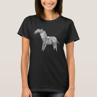 Zebra Cute Origami Zebra T Shirt