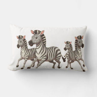 Zebra Dash: Savannah Äventyr Lumbarkudde