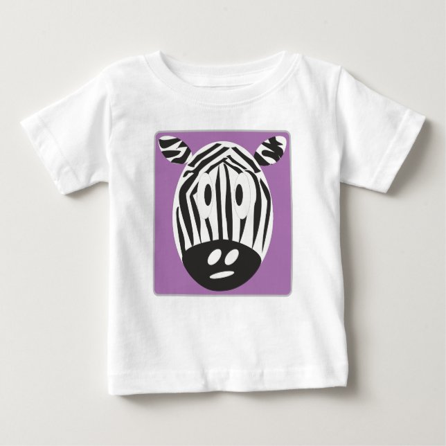 Zebra Design T Shirt (Framsida)