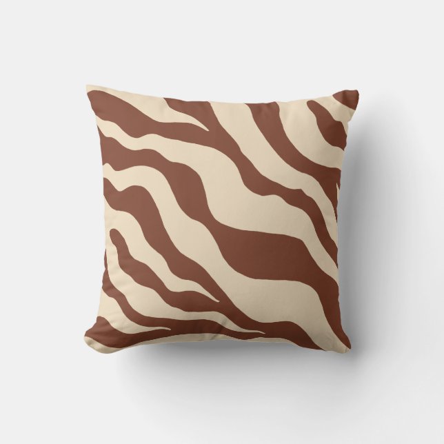 Zebra Djurtryck Kastkudde Kudde (Framsida)