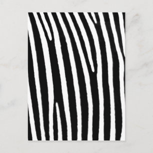 Zebra djurtryck vykort