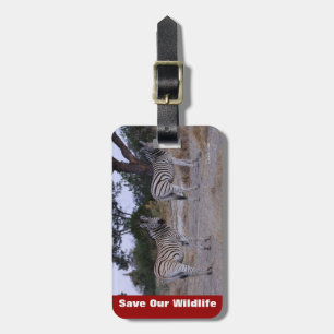 Zebra Dubbla Ta foto Bagagebricka