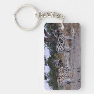 Zebra Dubbla Ta foto Nyckelring
