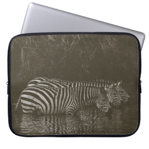 ZEBRA FAMILY DRINK LAPTOP FODRAL