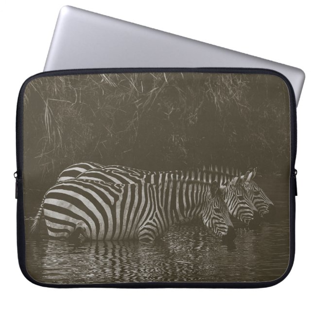 ZEBRA FAMILY DRINK LAPTOP FODRAL (Framsidan)