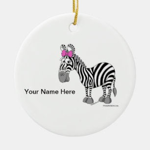 Zebra - Female Julgransprydnad Keramik