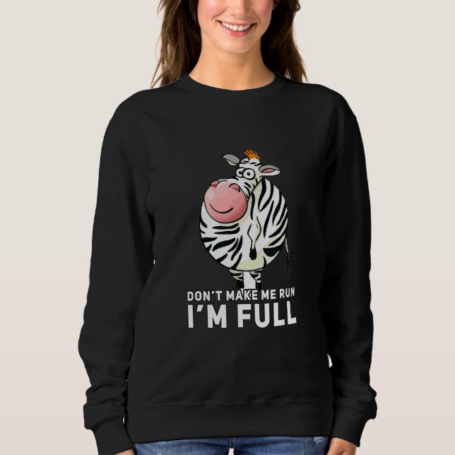 Zebra  Fet Djuret T Shirt (Framsida)