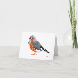 Zebra Finch Anteckningskort