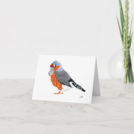 Zebra Finch Anteckningskort