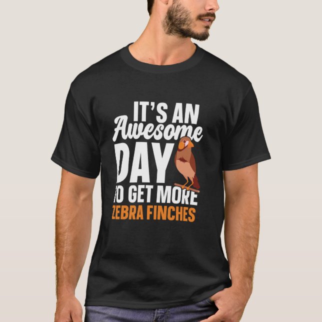 Zebra Finch Owner Bird Älskare Zebra Finch T Shirt (Framsida)