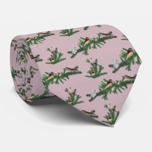 Zebra Finch Party Tie Dubbla Sided (Rosa) Slips