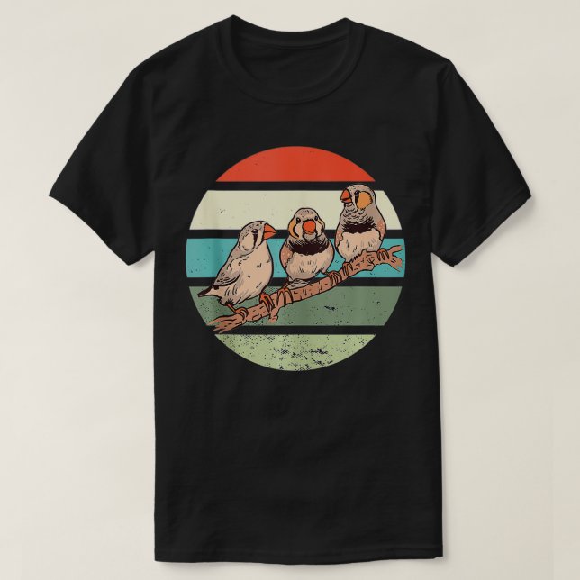 Zebra Finches T Shirt (Design framsida)