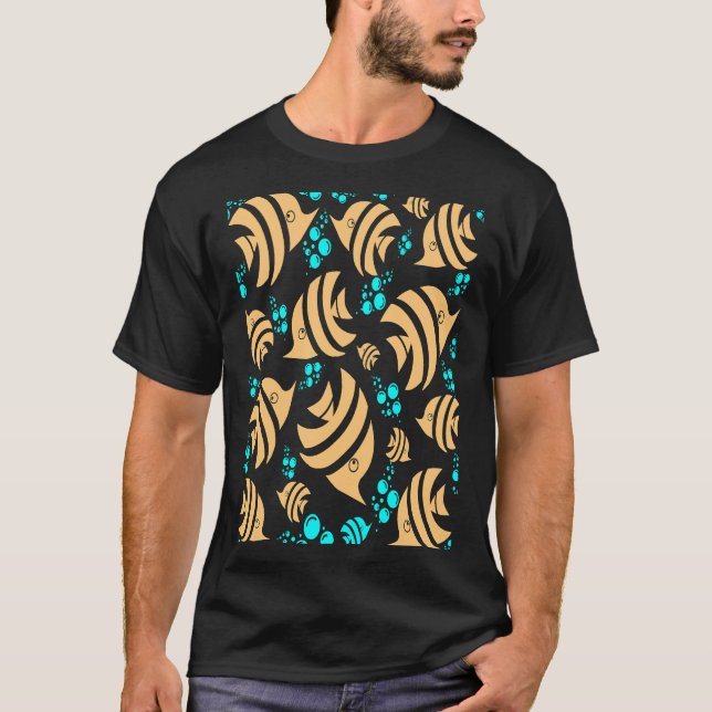 Zebra Fish Angel Zebrafish T Shirt (Framsida)