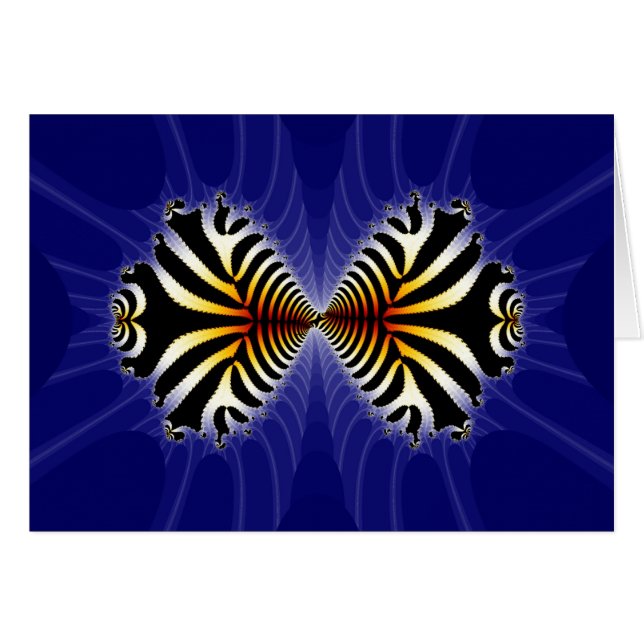 Zebra Fish Kiss Hälsningskort (Framsidan Horizontal)