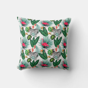 Zebra & Flamingo Kudde