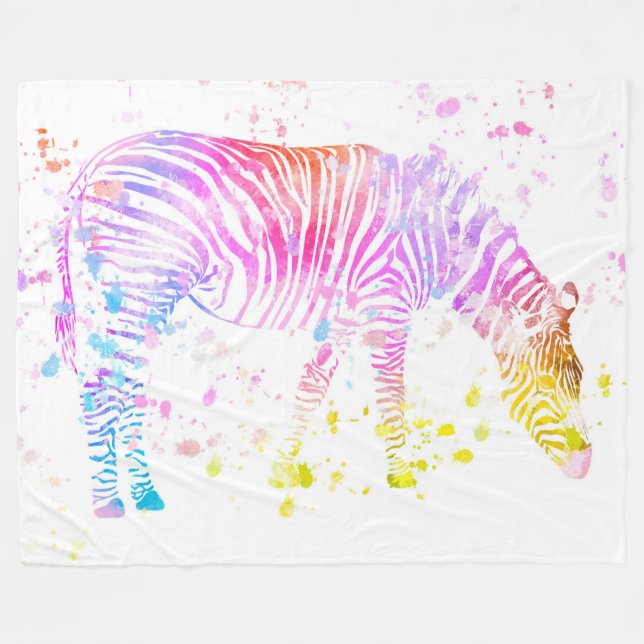 Zebra Fleecefilt (Framsidan (Horisontell))
