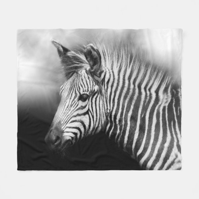 Zebra Foal Fleecefilt (Framsidan (Horisontell))