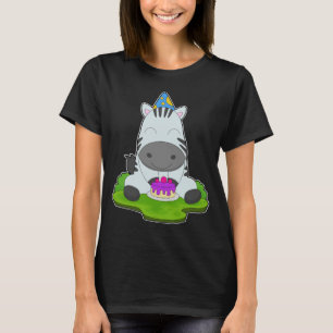 Zebra Födelsedagsfest hat T Shirt