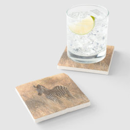 Zebra-folie på morgonen stenunderlägg